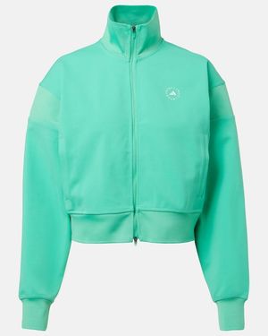 adidas By Stella McCartney Logo Cropped Jacket - Green
