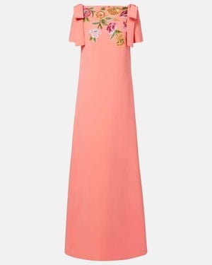 Carolina Herrera Verzierte Robe - Pink