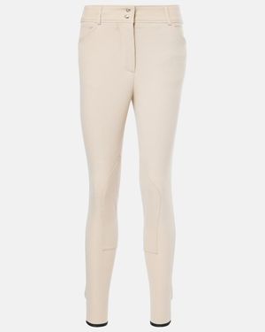 Loro Piana Doris Cotton-Blend Twill Slim Trousers - Natural