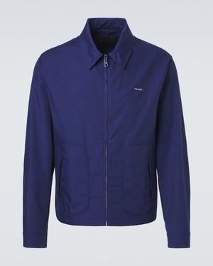 Prada Technical Blouson Jacket - Blue
