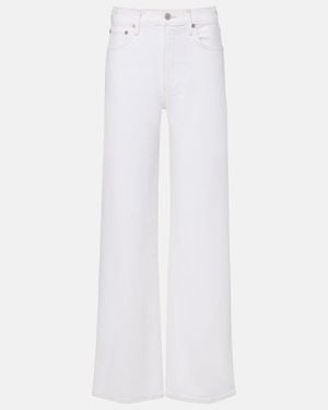 Agolde Straight Jeans Harper - Weiß