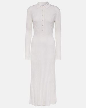 Gabriela Hearst Ardor Silk And Cashmere Maxi Dress - White