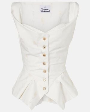 Vivienne Westwood Monday Floral Cotton-Blend Top - White