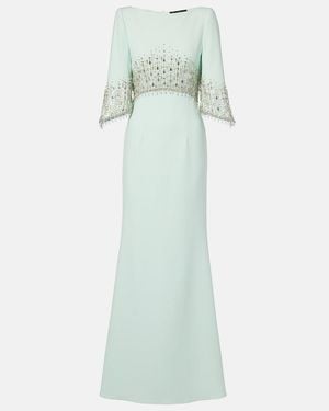 Jenny Packham Electra Embellished Gown - Green