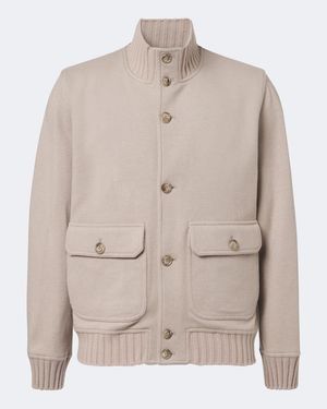 Fedeli Chaqueta Bomber De Cachemir - Neutro