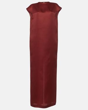 KHAITE Lohan Silk Maxi Dress - Red
