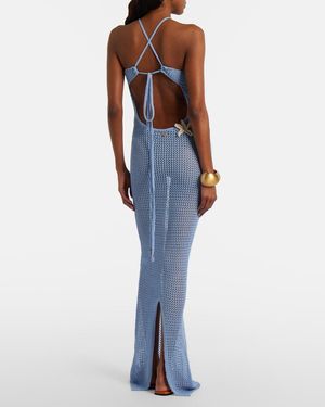 bananhot sunny lamé maxi dress Bananhot Sunny Lame Maxi Dress in White