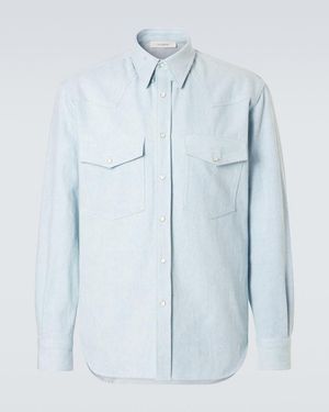 Umit Benan Cotton Shirt - Blue