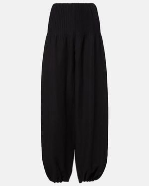Vince Hose Aus Baumwolle, Rayon Und Leinen - Schwarz