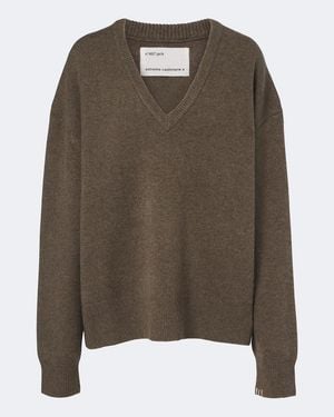 Extreme Cashmere Pull N°457 Jack En Cachemire Melange - Marron