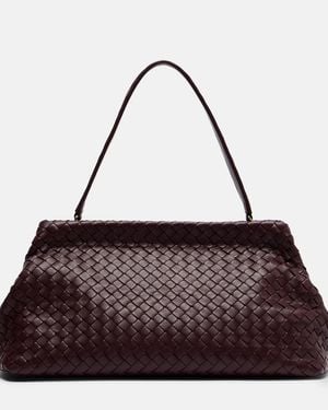 Bottega Veneta The 1998 Intrecciato Leather Bowling Bag - Purple