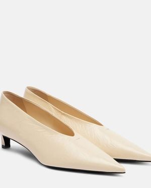 Jil Sander Leather Pumps - Natural