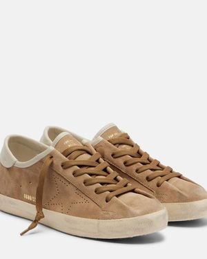 Golden Goose Super-Star Suede Trainers - Brown