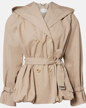 Magda Butrym Jacke Aus Einem Baumwollgemisch - Natur