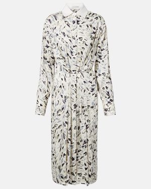 Altuzarra Floyd Printed Cotton-Blend Shirt Dress - White