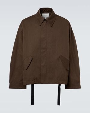 Studio Nicholson Comba Cotton-Blend Jacket - Brown