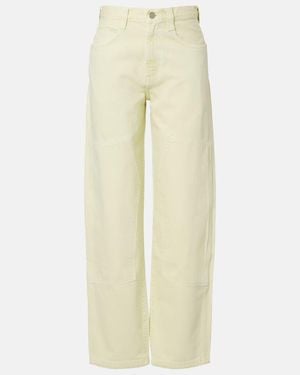 Agolde Jeans Tapered Laria Con Paneles - Neutro