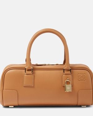 Loewe Amazona 23 Leather Tote Bag - Brown