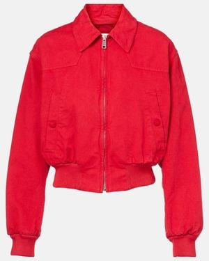 Prada Cotton Trucker Jacket - Red