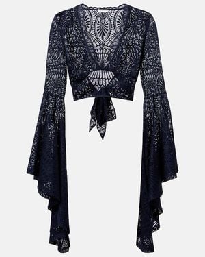 Alexandra Miro Talia Lace Top - Blue