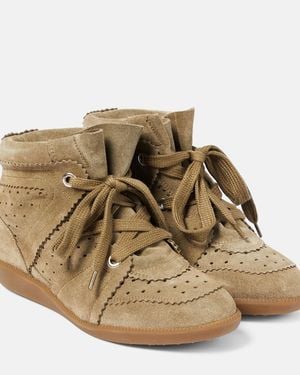 Isabel Marant Sneakers Bobby Aus Veloursleder - Natur