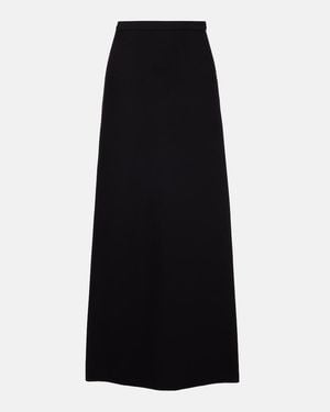 Max Mara Vernice Jersey Maxi Skirt - Black