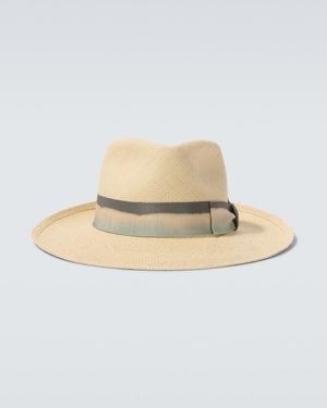 Borsalino Hut Harlem Aus Stroh - Weiß