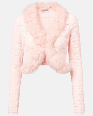 Self-Portrait Cardigan Aus Strick - Pink