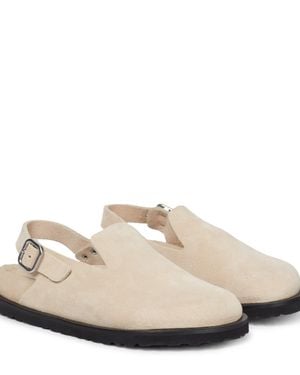 Jil Sander X Birkenstock Berlin Suede Slippers - Natural