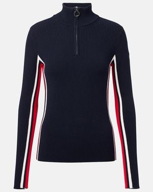 Fusalp Deltanao Ribbed-Knit Ski Top - Blue