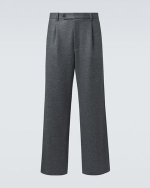 Jil Sander Weite Hose Aus Wolle - Grau