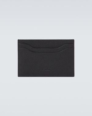 Loro Piana Extra Leather Card Holder - Black