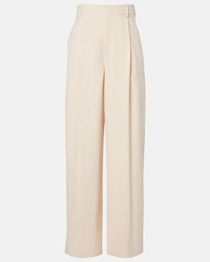 Wardrobe NYC Weite High-Rise-Hose - Natur