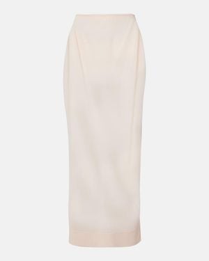 Simone Rocha Sheer Pencil Skirt - White