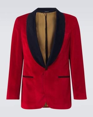 Rubinacci Cotton Blazer - Red