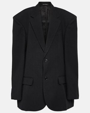 Balenciaga Wool Blazer - Black