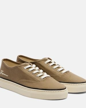 Jacquemus Zapatillas Fefe De Lona - Verde