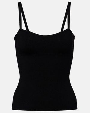 Max Mara Epica Wool-Blend Top - Black
