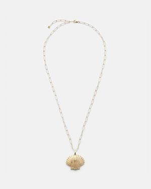 Mateo Venus Large 14Kt Pendant Necklace - Metallic