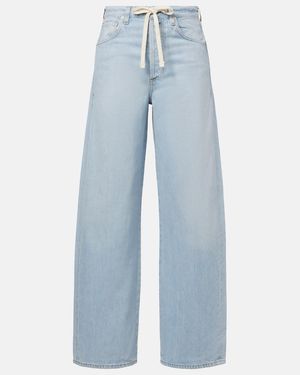 Citizens of Humanity Brynn Low-Rise Wide-Leg Jeans - Blue