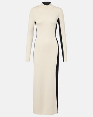 JOSEPH Knitted Wool And Silk Maxi Dress - Natural
