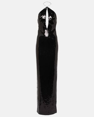 Monot Robe Elsa mit Pailletten - Schwarz