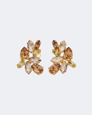 Jennifer Behr Octavia Embellished Earrings - Metallic