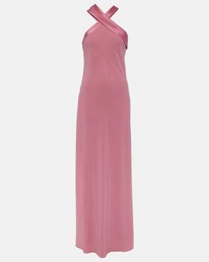 Max Mara Halterneck Gown - Pink