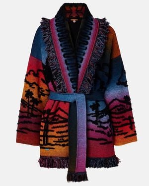 Alanui Cardigan Sunset Stories En Mezcla De Cachemir - Rojo
