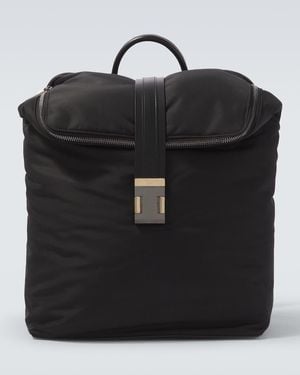 Christian Louboutin Nox Leather-Trimmed Backpack - Black