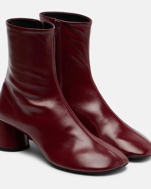 Proenza Schouler Glove Leather Ankle Boots - Red