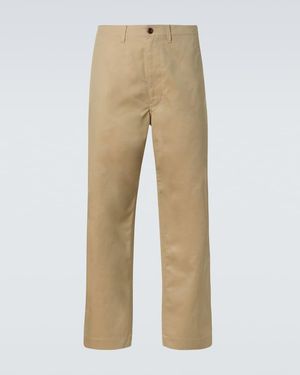 Junya Watanabe Cotton-Blend Straight Trousers - Natural
