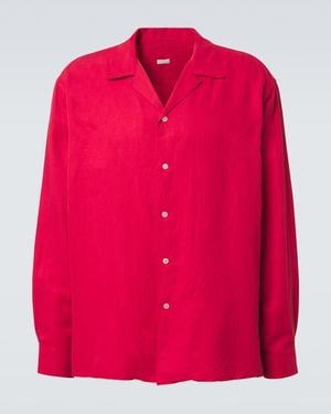 A.PRESSE Vintage Silk And Linen Shirt - Pink