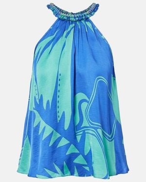Poupette Cleo Printed Top - Blue